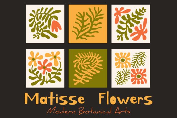 Download Matisse Flowers. Modern Botanical Art - Botanical art Collection