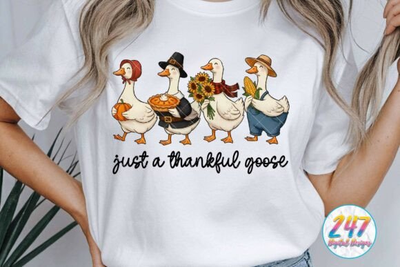 Download Funny Thanksgiving Thankful Goose PNG - Thanksgiving Collection